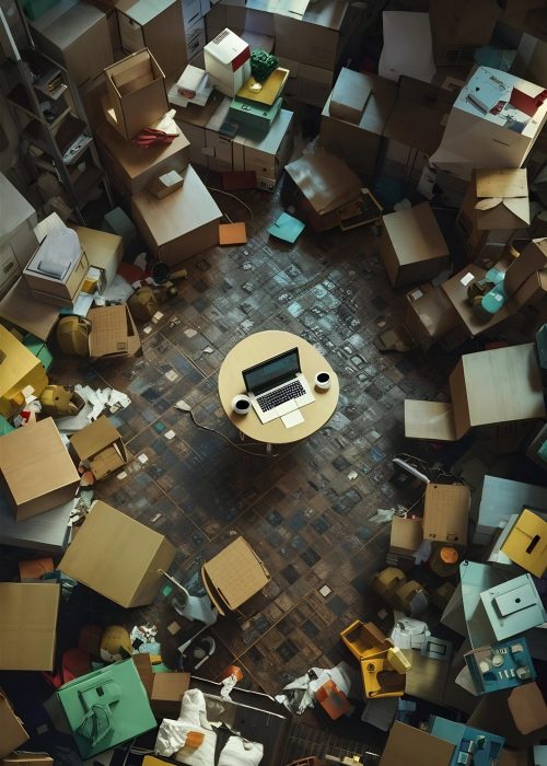 top-view-messy-full-moving-boxes-room